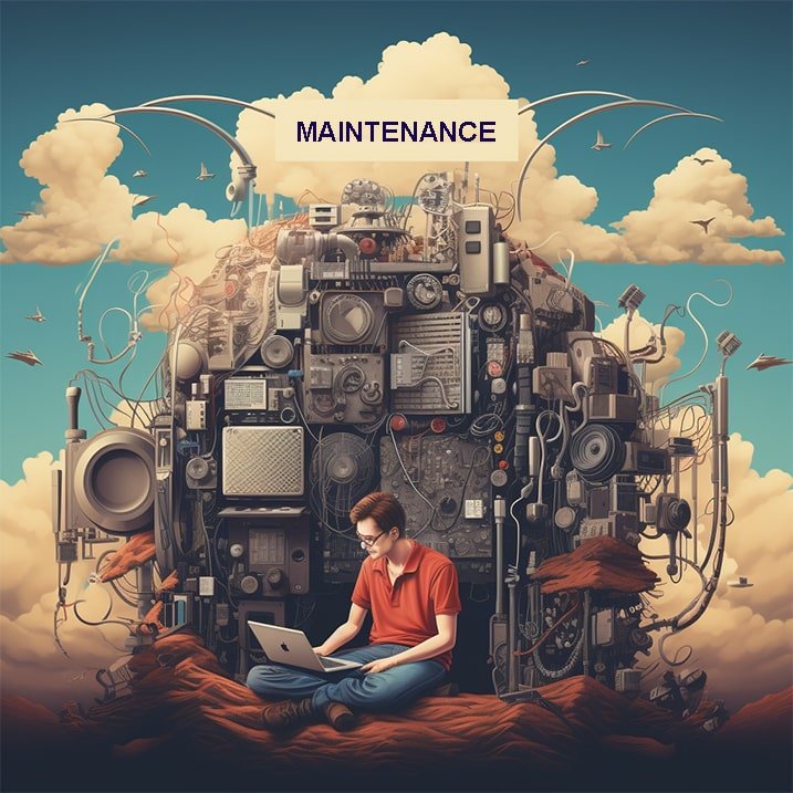 Maintenance of web and mobile applications by outsourcing