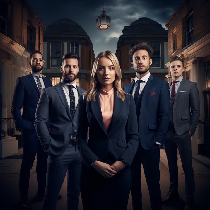 a team of property agents