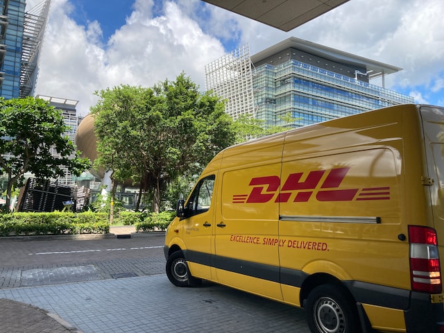 A delivery van. Logistic industry should invest in Mobile App Development.