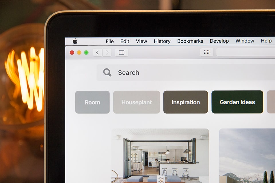 Search functionality when designing a company website.