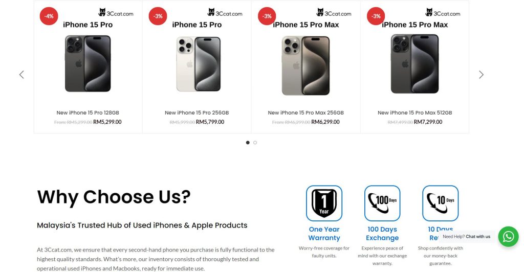 Ecommerce website and online store.