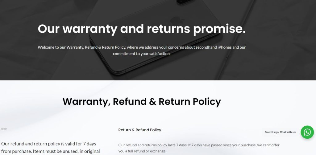 return policy