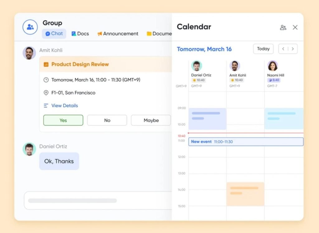 Stay on schedule with Lark Calendar