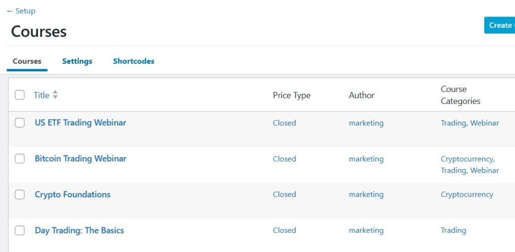 Create and manage online courses by using E-learning management system.