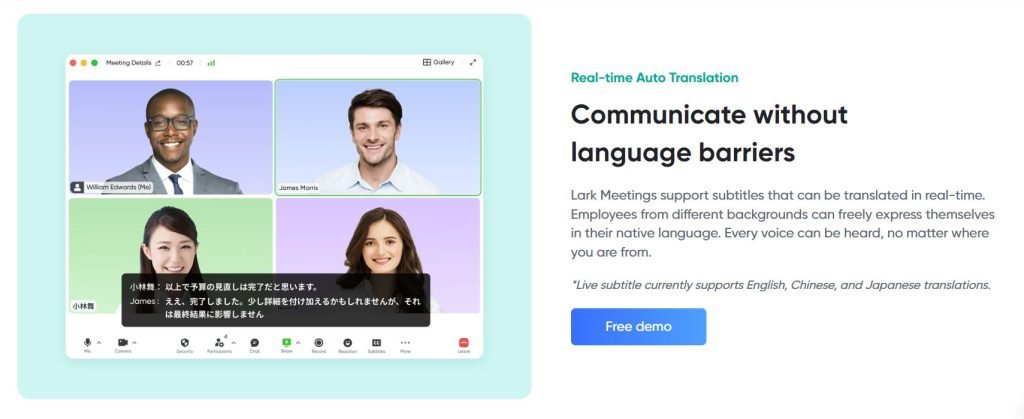 Lark for productivity enhancement with AI video conferencing.