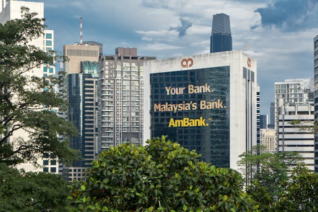 Bank building in Malaysia