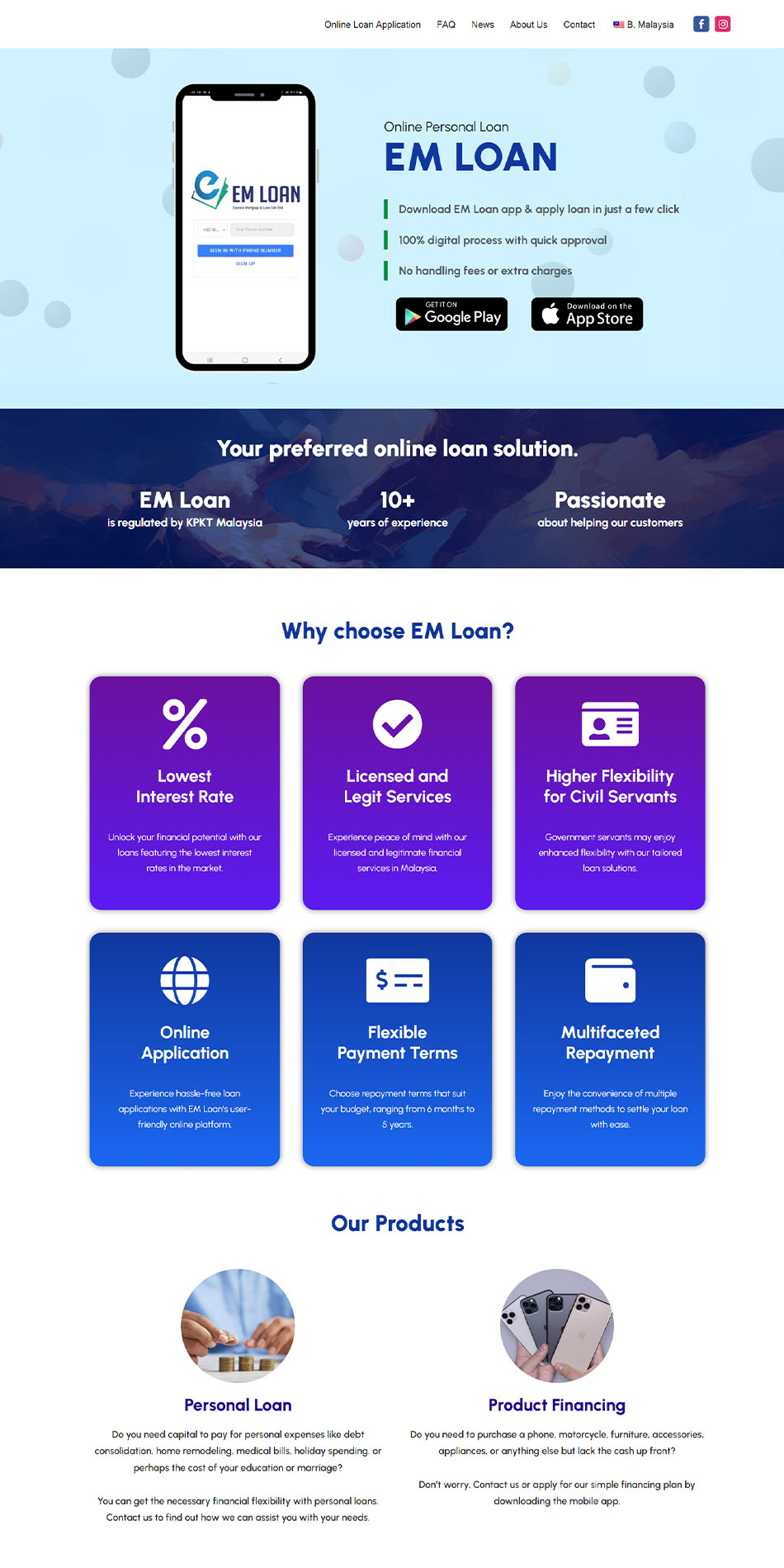 EM Loan is Appnicorn's E-lending mobile app development client.