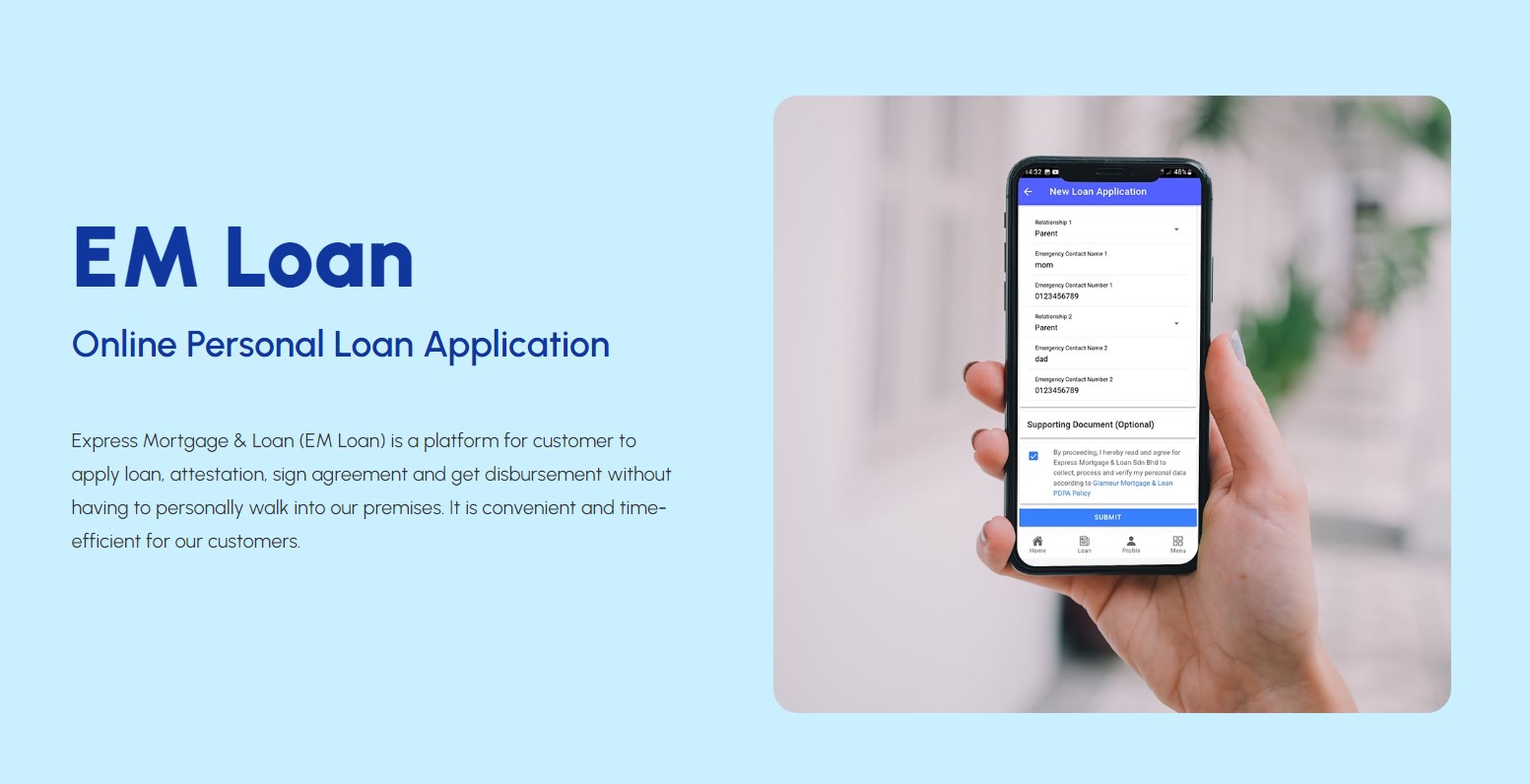 Appnicorn App Development Portfolio - EM Loan