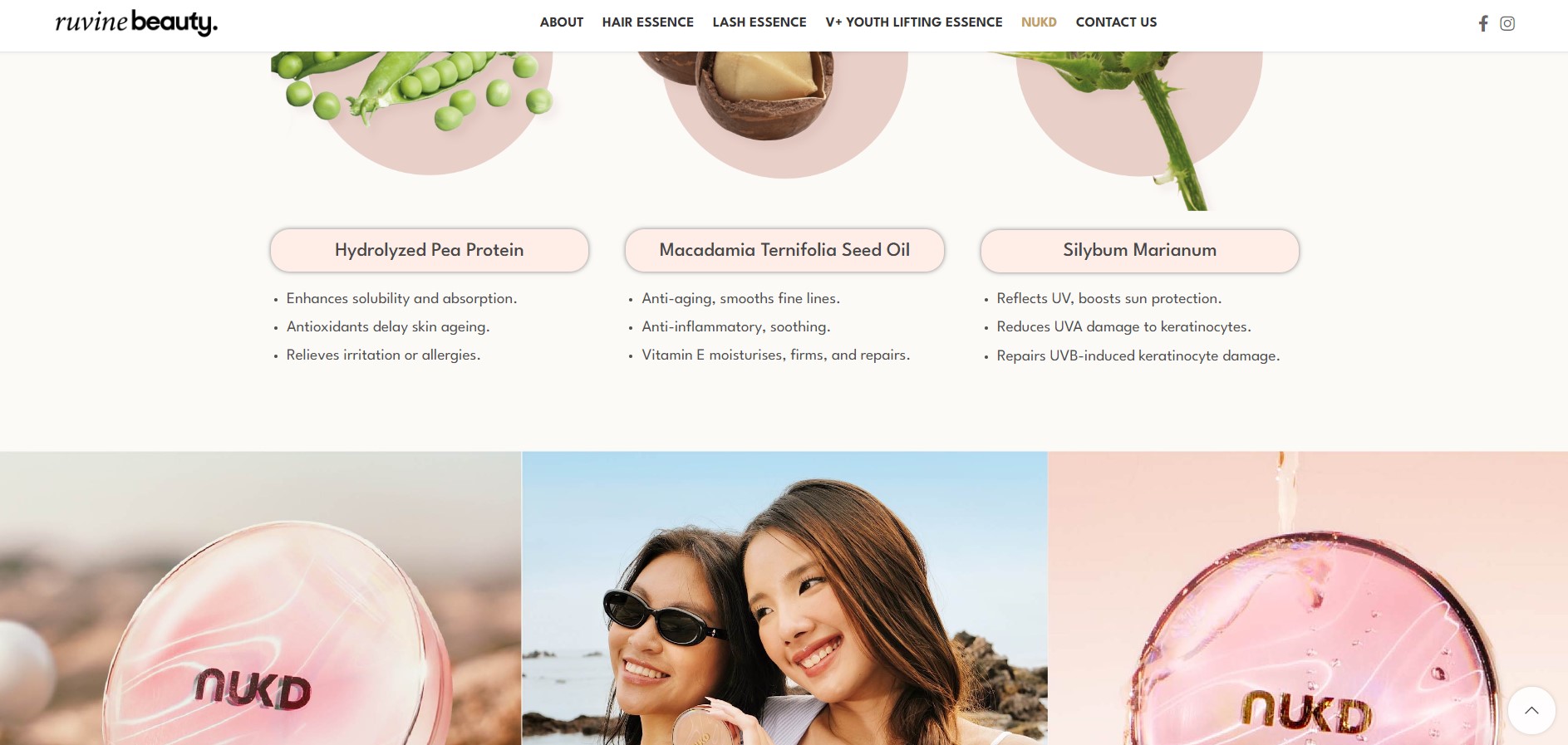 Appnicorn Website Portfolio - Ruvine Beauty