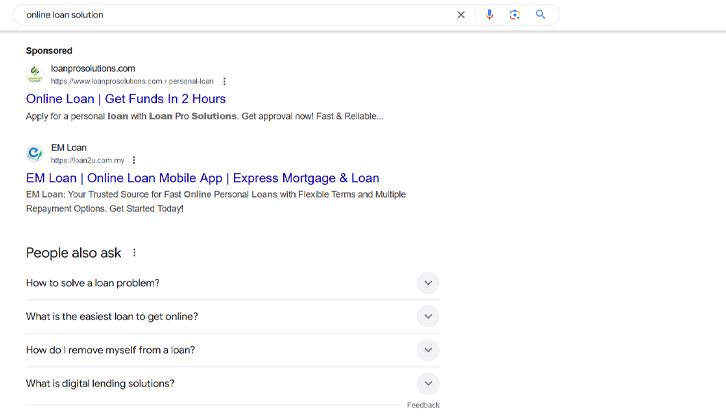 Improved Keyword Rankings for EM Loan by Appnicorn SEO Services.