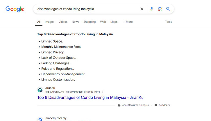 Improved Keyword Rankings for JiranKu by Appnicorn SEO Services.