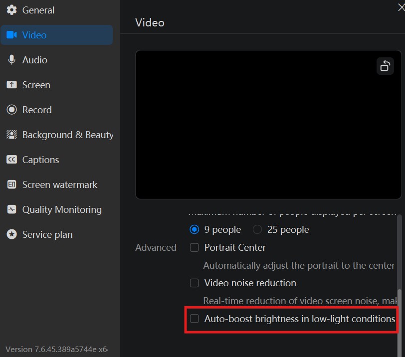 Auto boost brightness