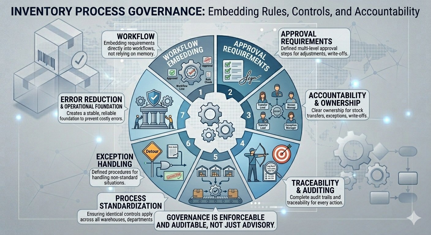 Process governance in inventory management