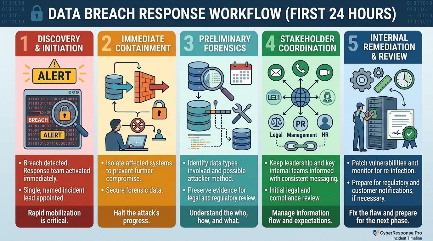 Data breach response workflow