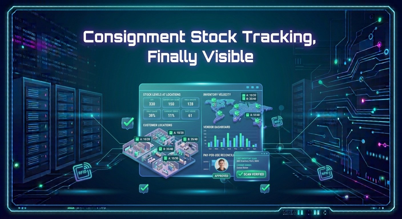 Consignment stock tracking with APES