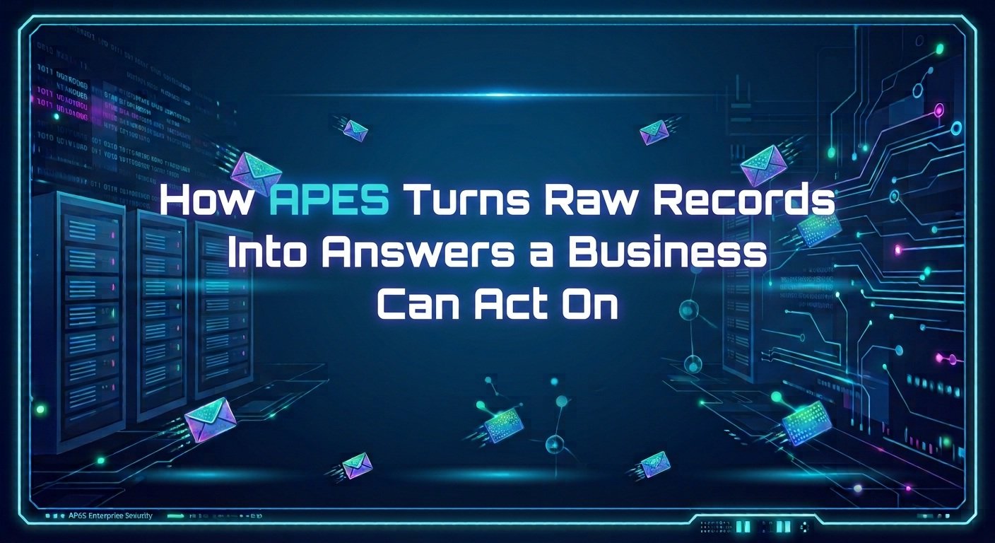 How APES Turns Raw Records Into Answers a Business Can Act On